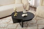 Nordure Orion Mesa de Centro Wood Black 90cm Ancho x 30cm Alto x 60cm Fondo Tablero Melamina